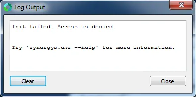 Synergy Server Service Access Denied Synergy Server Service Access Denied