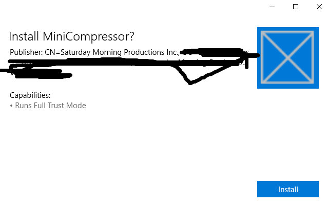Install AppX Mini-Compressor