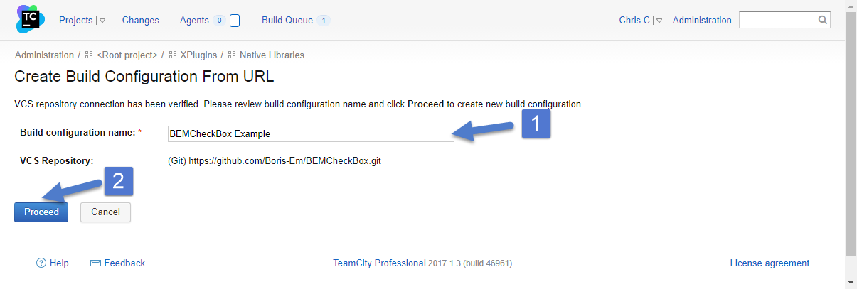 TeamCity Set Build Config Name