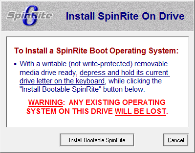 SpinRite Create Boot Disk