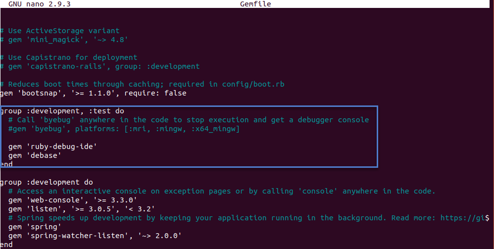 Ruby Debug IDE Added to Gemfile