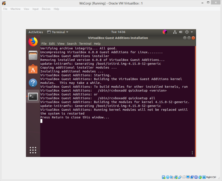 recommended settings for linux ubuntu vm virtualbox