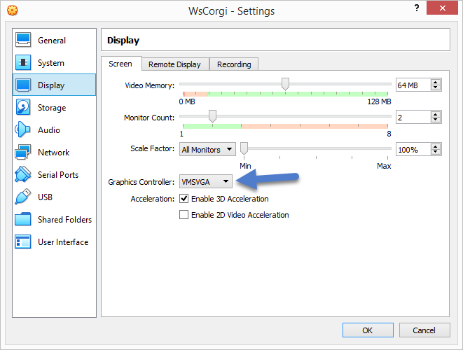 virtualbox graphics controller